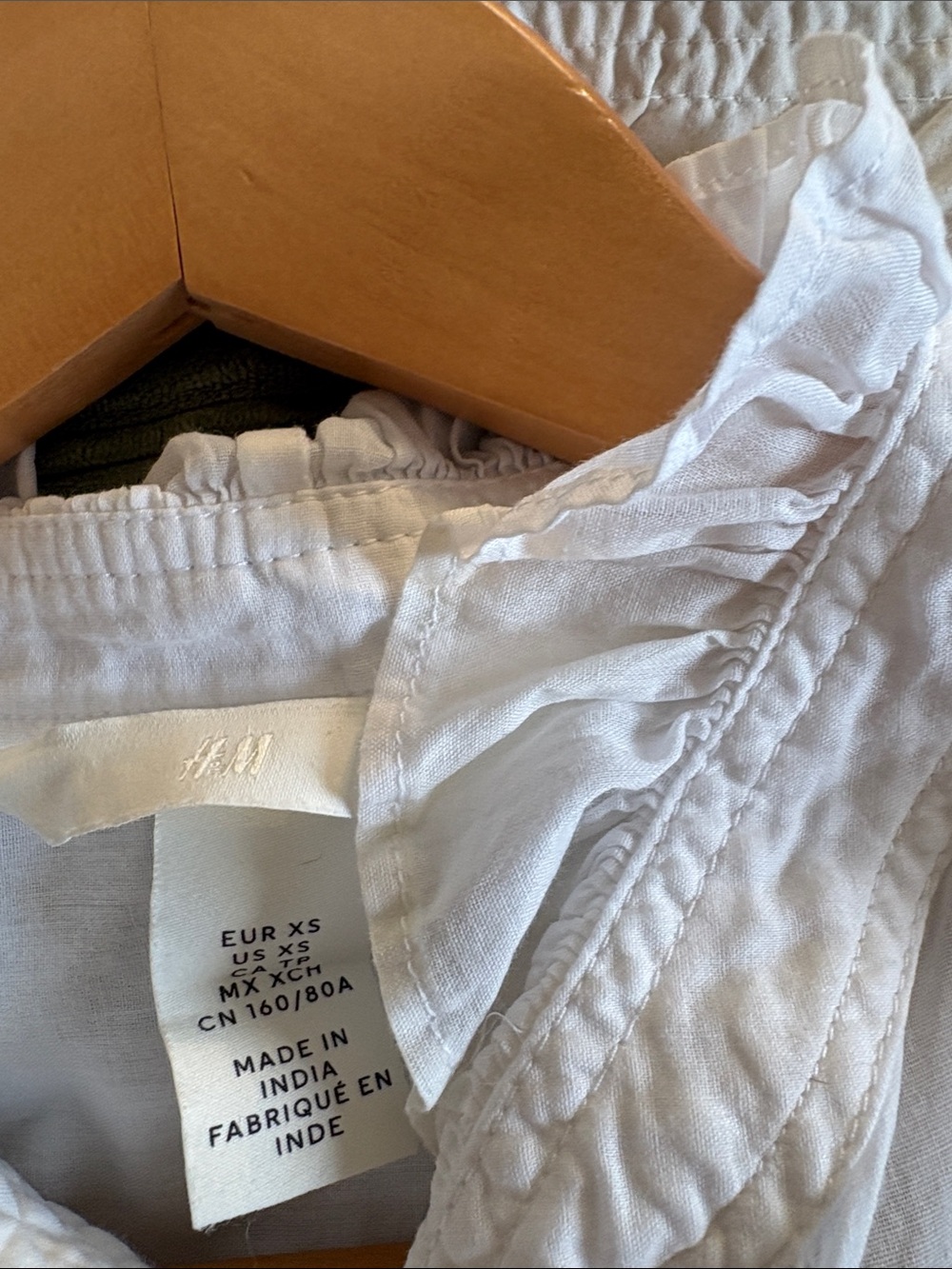 H&M White Ruffle-Neck Blouse - Picture 2 of 6